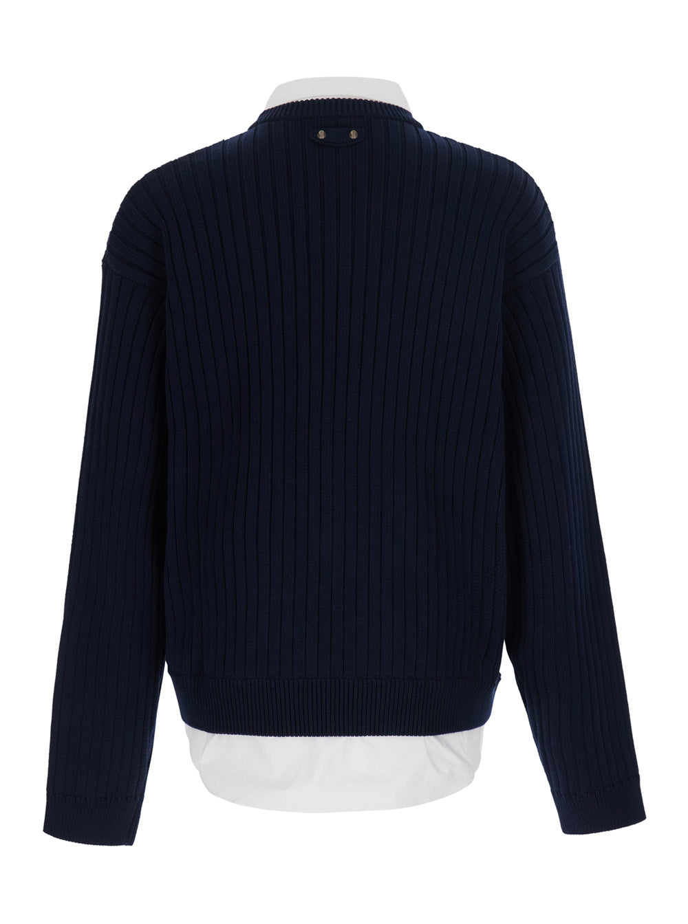 Balenciaga Men Cotton Hybrid Ribs Shirt Knit BALENCIAGA