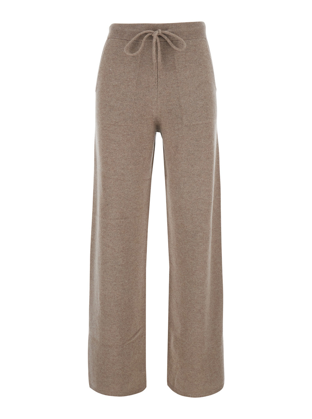 Max Mara Women Fiabe Pants With Pockets And Straight Hem In Cotton Beige Women MAX MARA