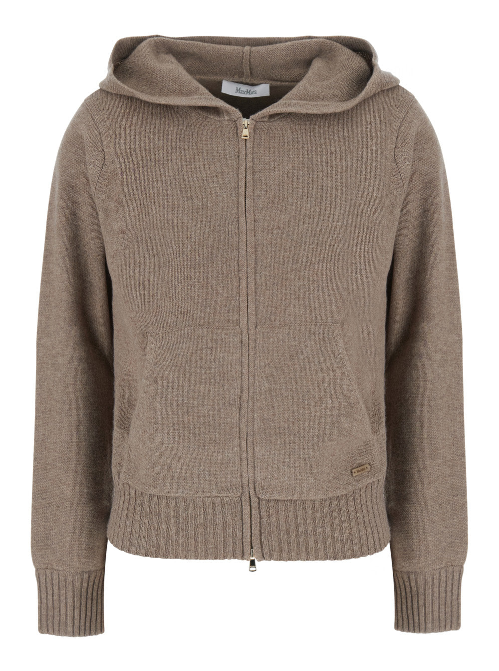 Max Mara Women Sweatshirt Primo With Collar And Long Sleeves In Tech Fabric Beige For Women MAX MARA