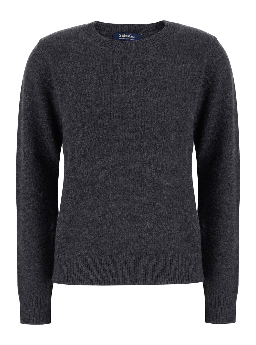 'S Maxmara Women Sweater Voliera With V-Neck And Long Sleeves In Gray For Women S MAX MARA