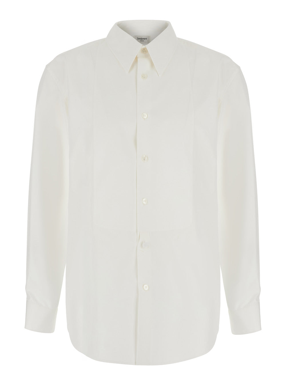Saint Laurent Men Popeline Plastron + Logo SAINT LAURENT