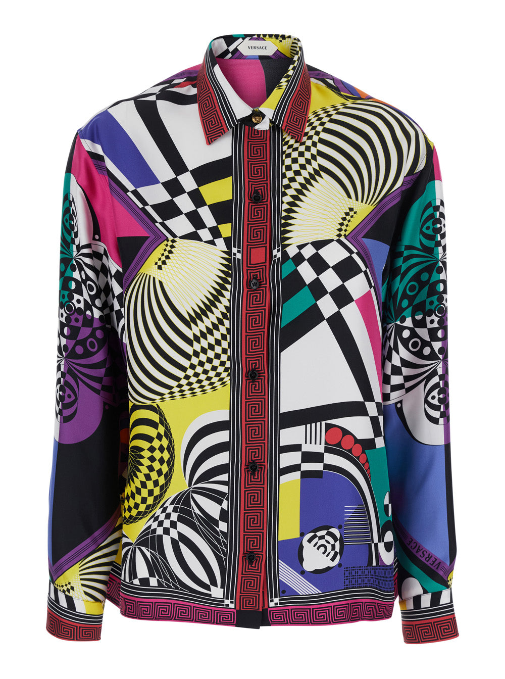 Versace Women Shirt With Multicolor Scarf Print For Men VERSACE