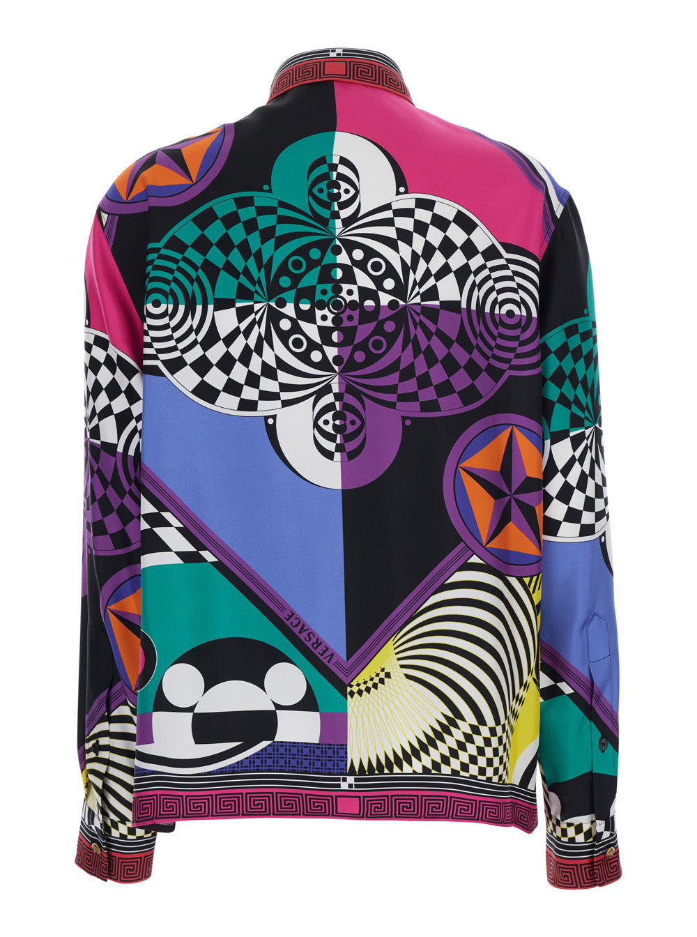 Versace Women Shirt With Multicolor Scarf Print For Men VERSACE