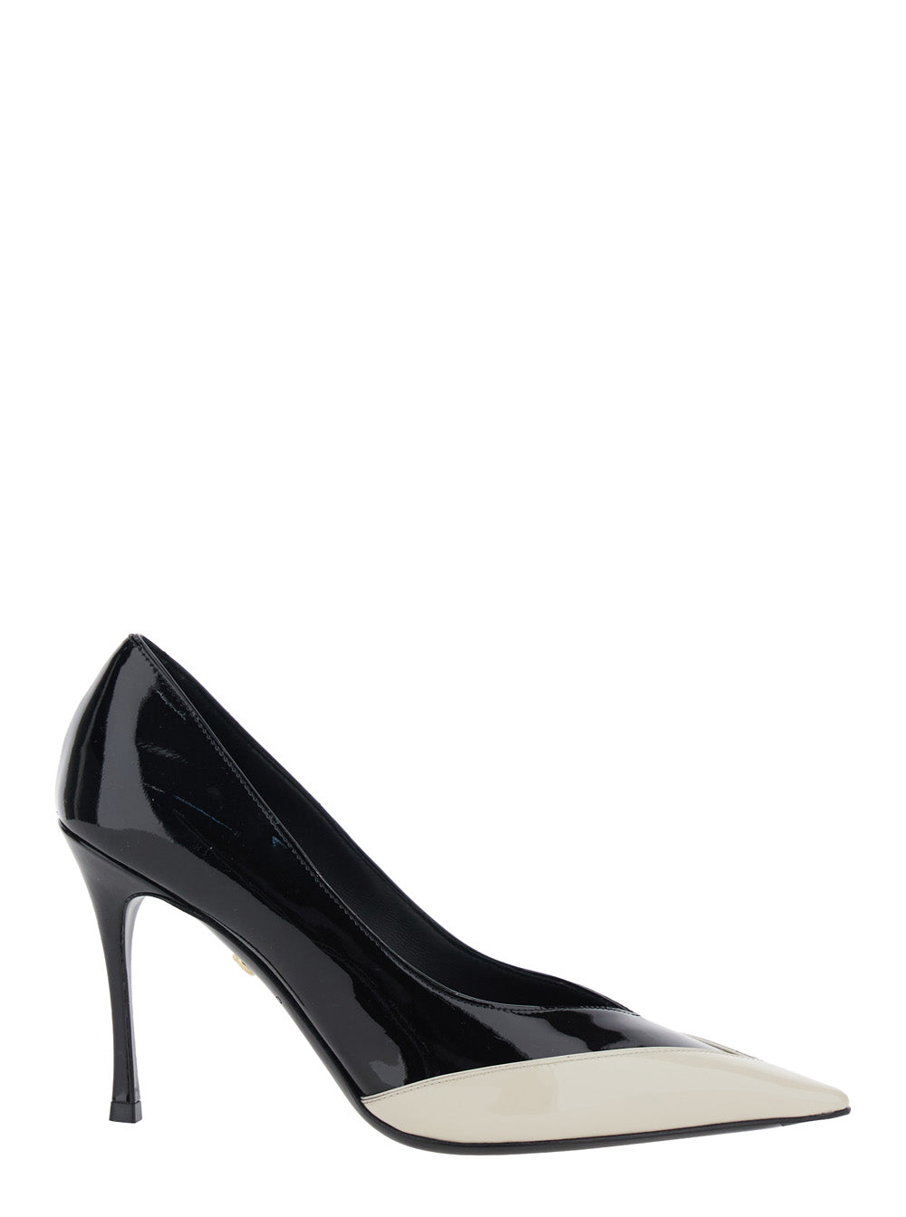 Ferragamo Women Pumps 'Yasmin 95-Adv' With Pointed Toe In White Leather For Women FERRAGAMO