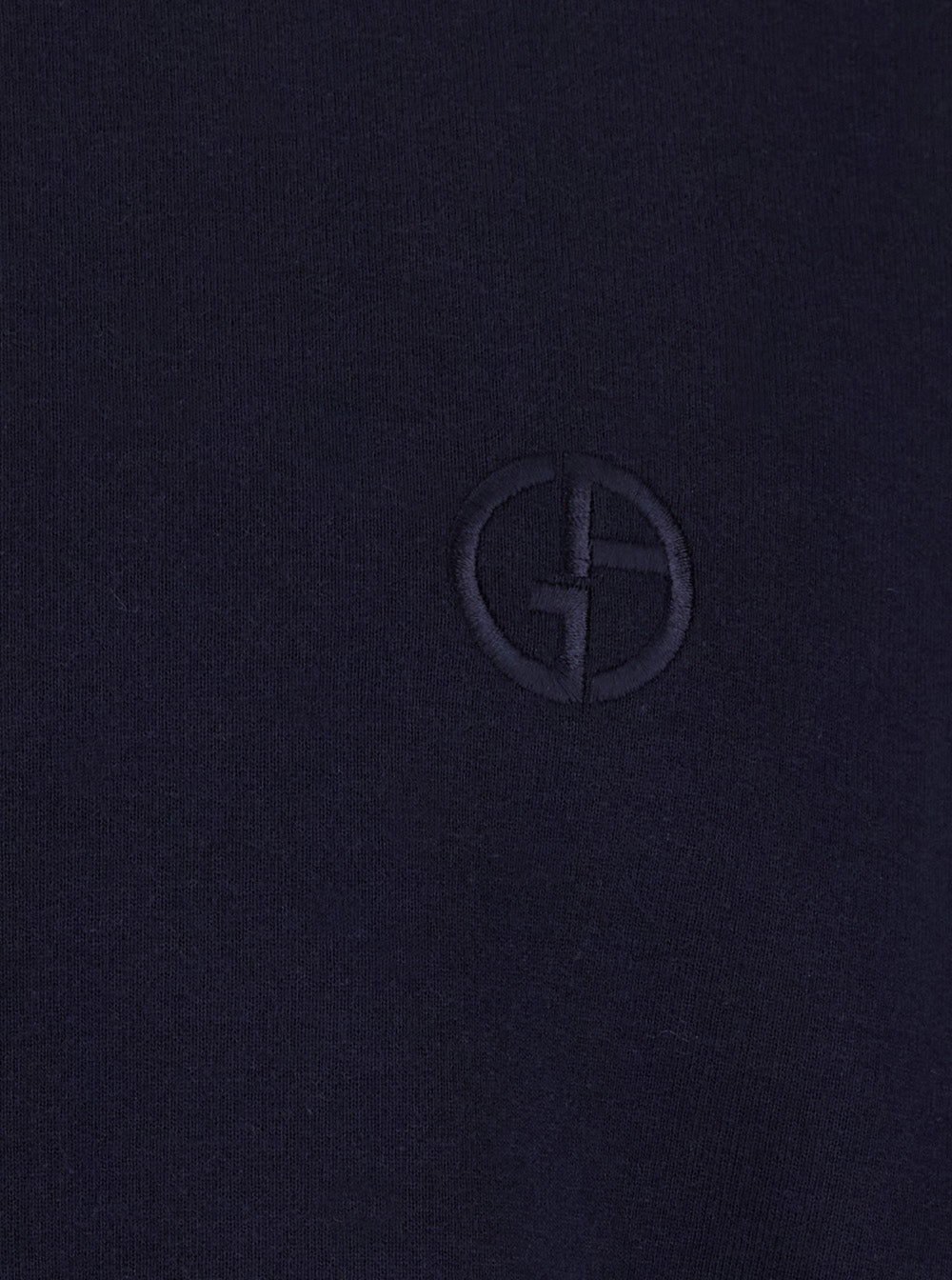 Giorgio Armani Men Sweatshirt With Embroidered Logo And Side Pockets In Blue For Men GIORGIO ARMANI