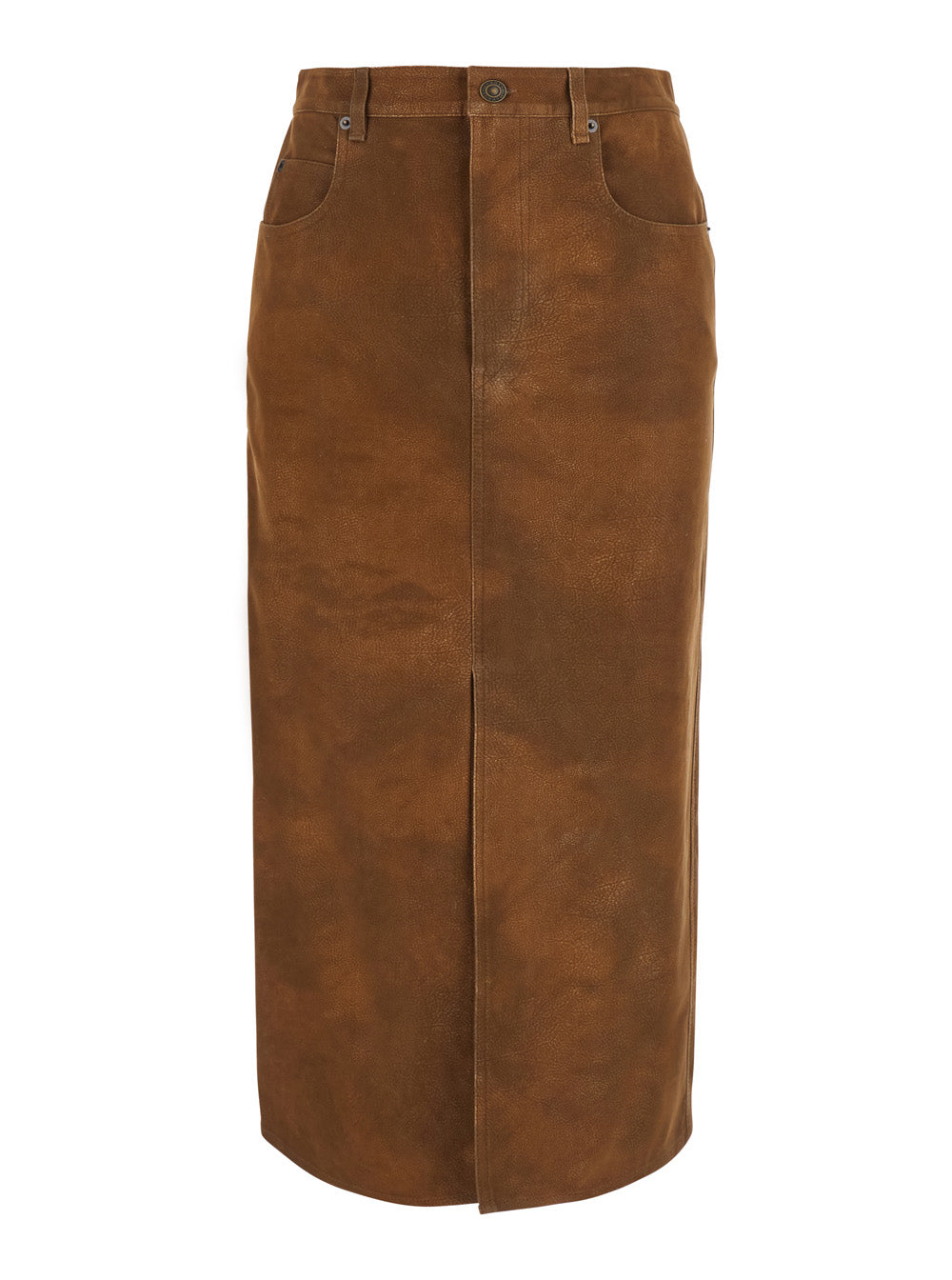 Isabel Marant Etoile Women Skirt Bisane-Gc With Side Pockets And Zip Closure In Brown For Women ISABEL MARANT ETOILE