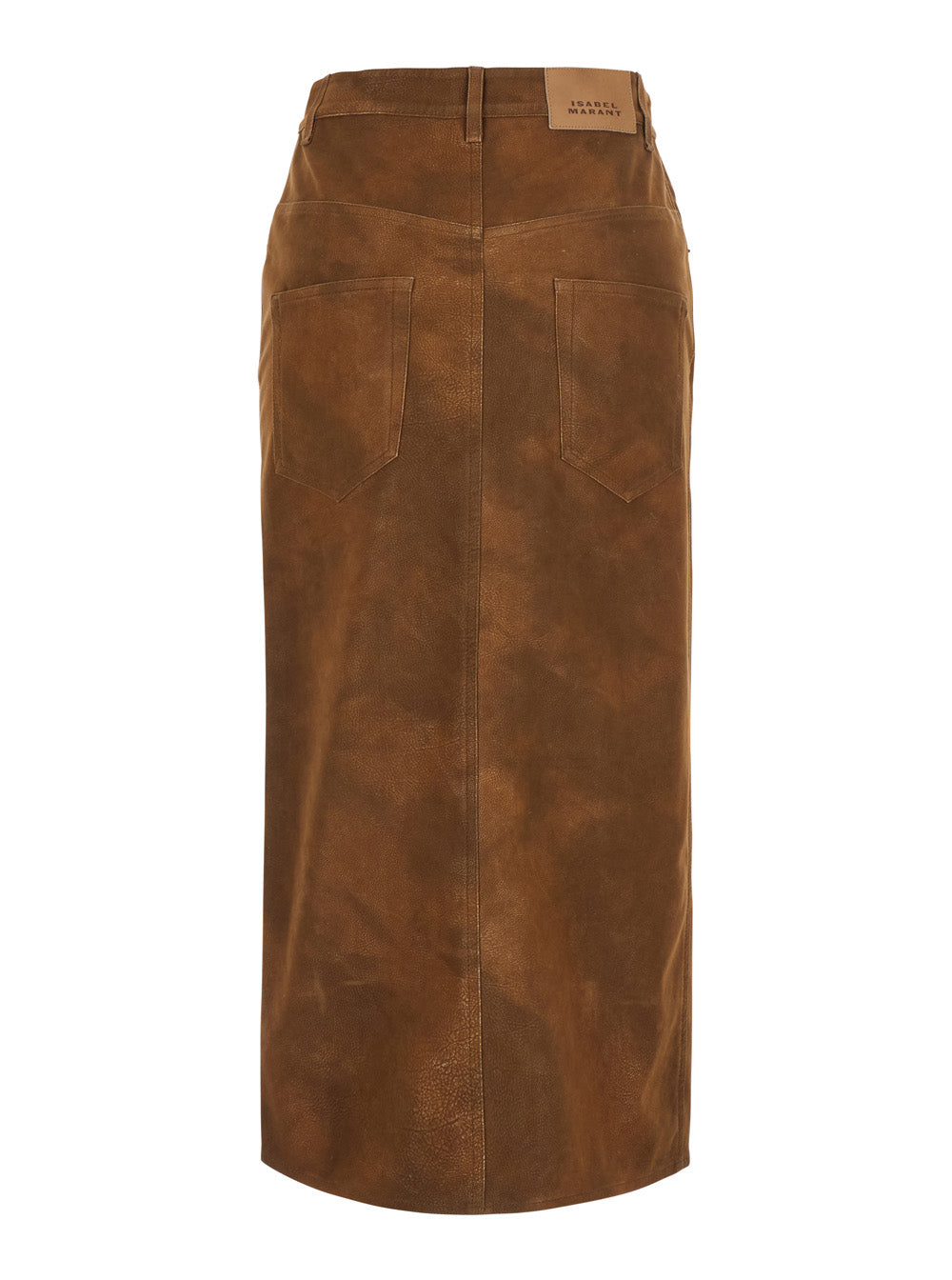 Isabel Marant Etoile Women Skirt Bisane-Gc With Side Pockets And Zip Closure In Brown For Women ISABEL MARANT ETOILE