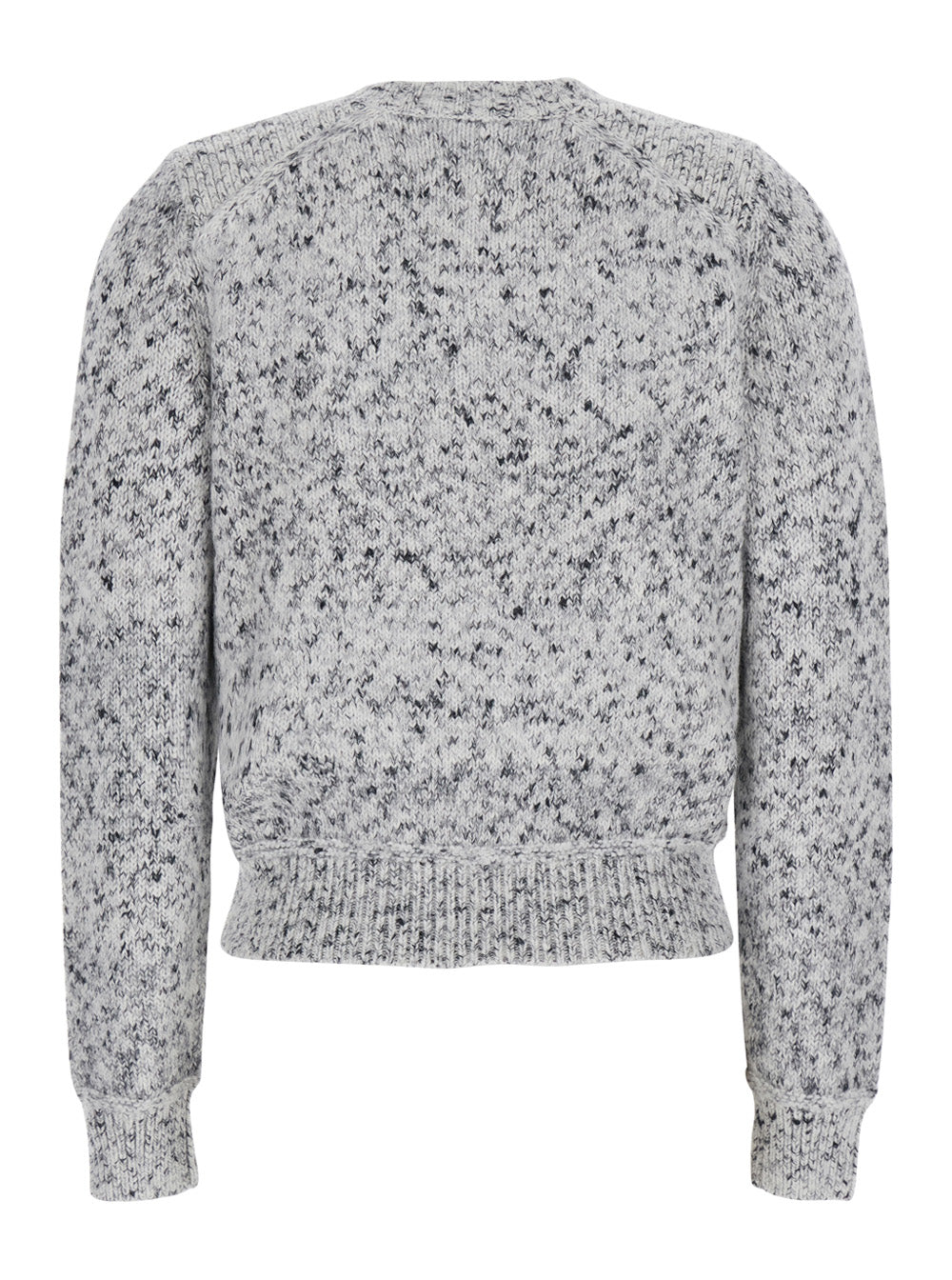 Isabel Marant Etoile Women V-Neck Long Sleeve Top In Gray Tech Fabric For Women ISABEL MARANT ETOILE