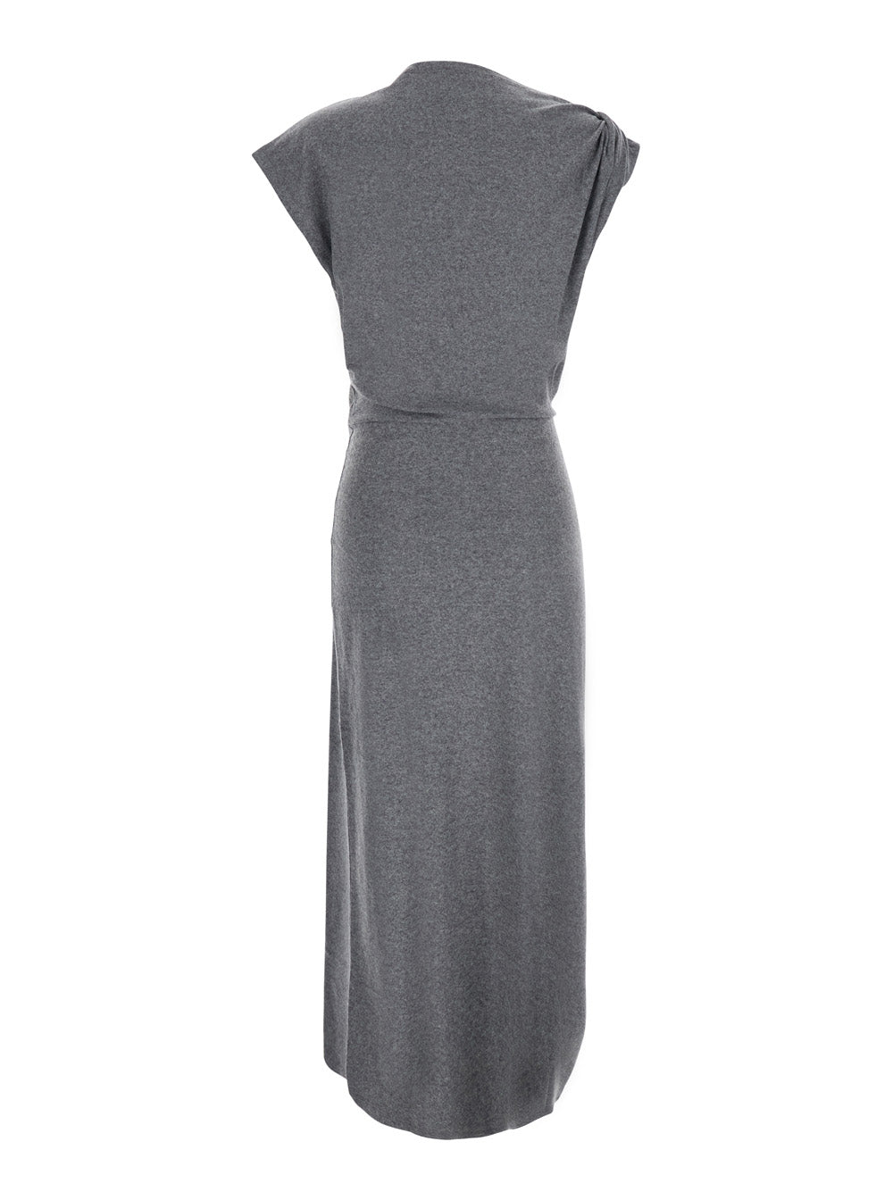 Isabel Marant Etoile Women Long Dress With Long Sleeves And Front Closure In Gray Woman ISABEL MARANT ETOILE