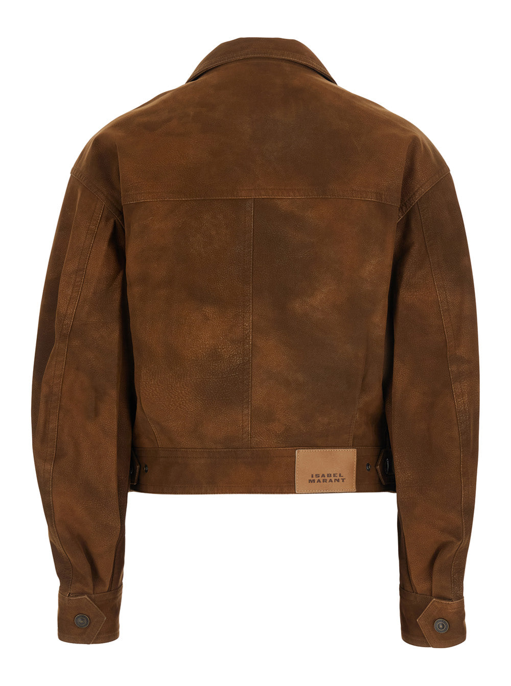 Isabel Marant Etoile Women Jacket Belma-Gc With High Collar And Long Sleeves In Tech Fabric Brown Women ISABEL MARANT ETOILE