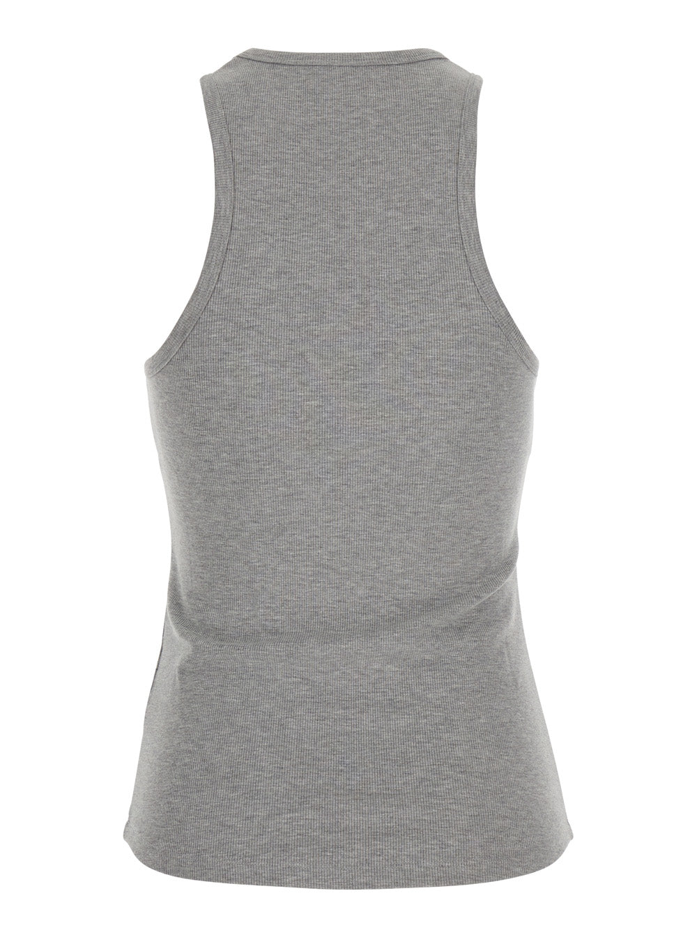 Leplain Women Ribbed Top Embroidery With Long Sleeves And Gray Cotton Embroidery For Women LEPLAIN