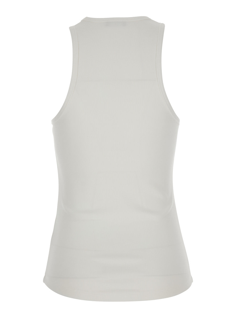 Leplain Women Ribbed Top Embroidery With Embroidered Details And Cotton And Spandex White Women LEPLAIN