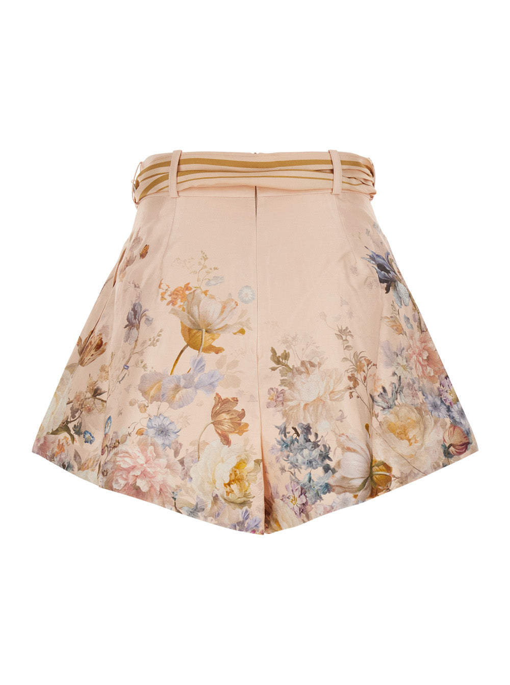 Zimmermann Women Valiant Tuck Short Skirt In Pink Silk And Cotton For Women ZIMMERMANN