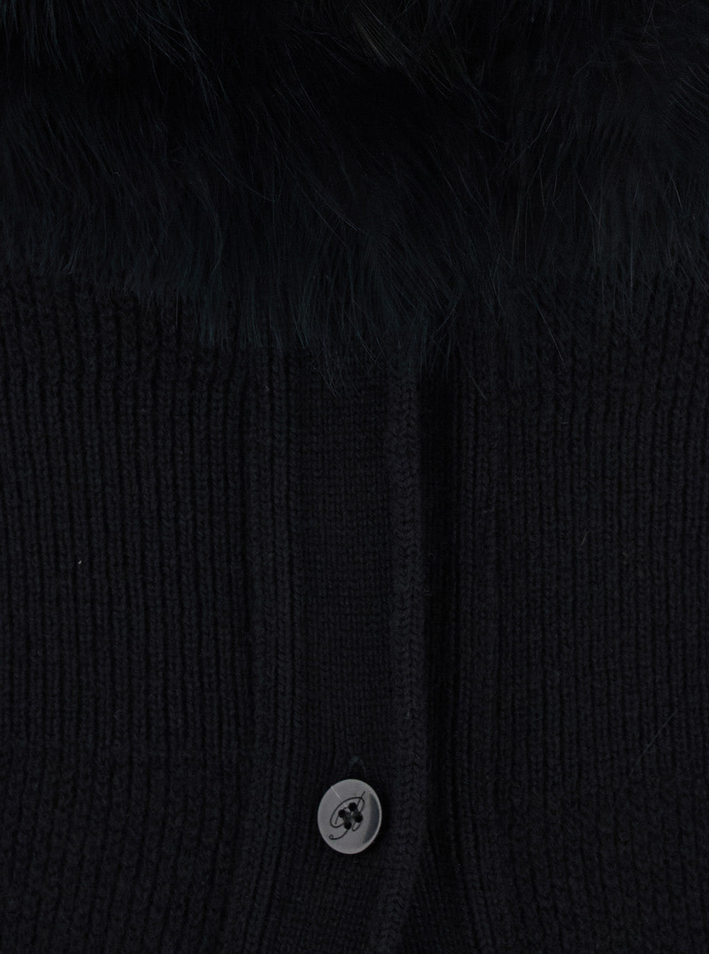 Blumarine Women Knitwear With Collar And Long Sleeves In Black Virgin Wool For Women BLUMARINE