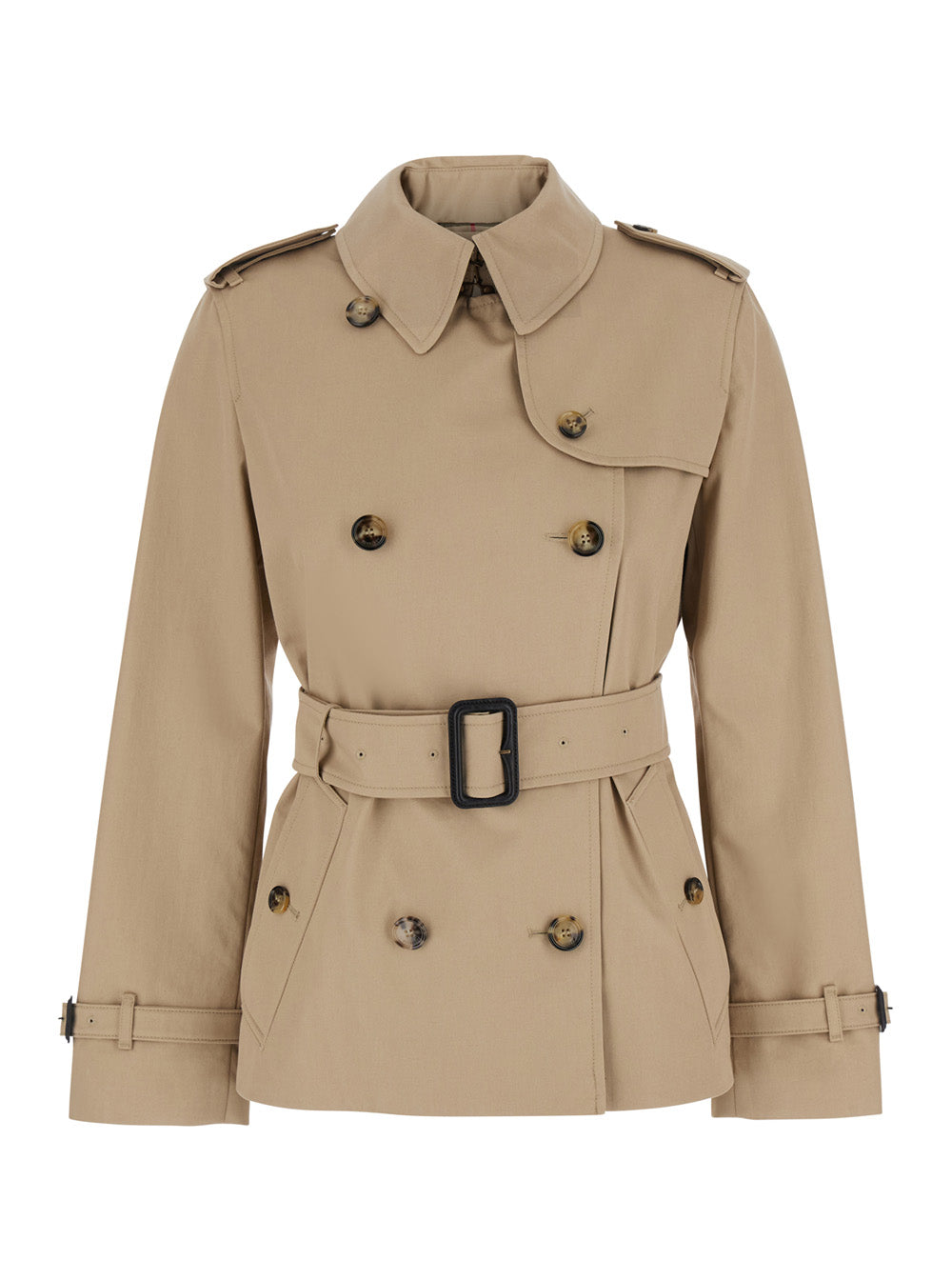 Burberry Women Beige Jacket With Zip Closure And Front Pockets In Tech Fabric For Women BURBERRY