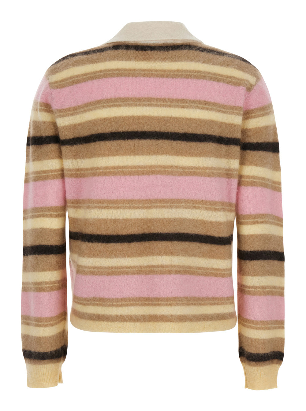 Guest In Residence Women Cropped Sweater With Grizzly Details In Cotton Blend And Tech Fabric For Women GUEST IN RESIDENCE