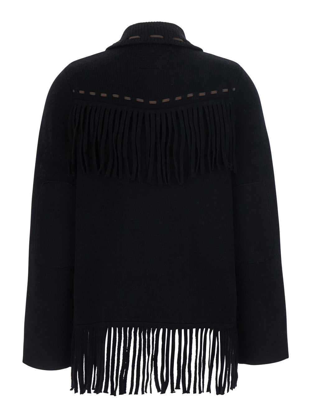 Guest In Residence Women Black Leather Fringe Western Jacket For Women GUEST IN RESIDENCE