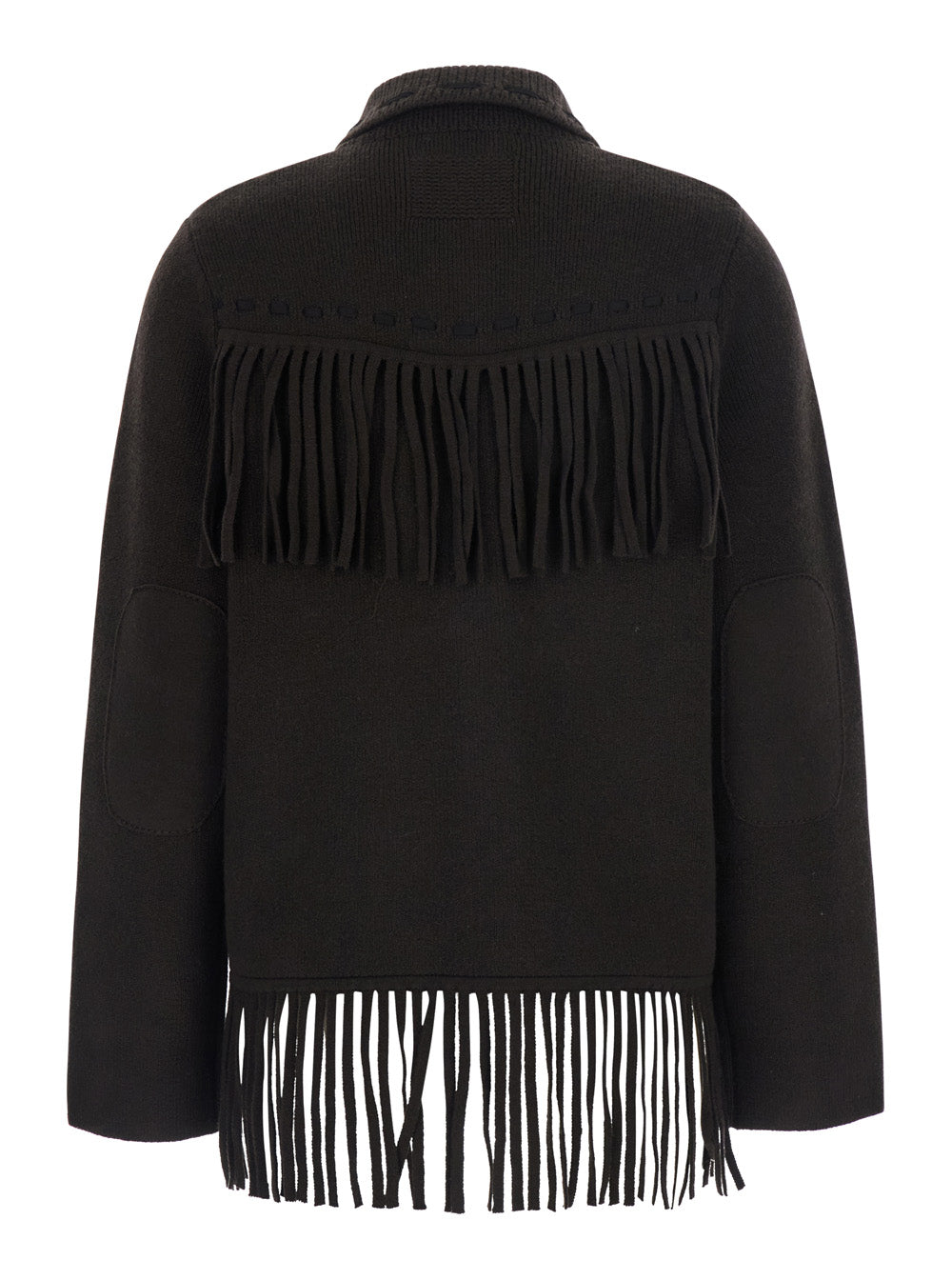 Guest In Residence Women Fringed Brown Jacket With Western Leather Details For Women GUEST IN RESIDENCE