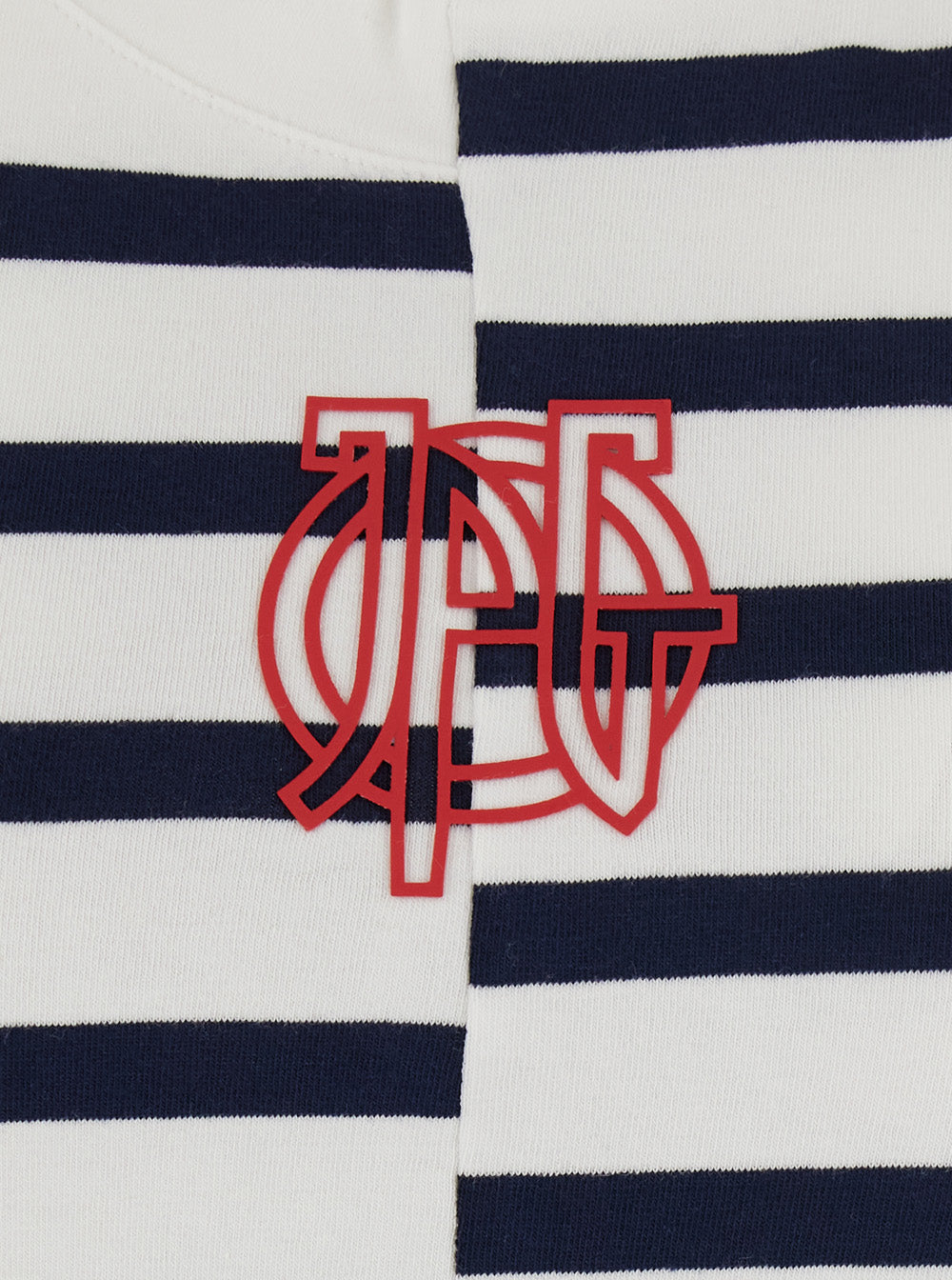 Jean Paul Gaultier Women Asymmetrical Top In Stretch Cotton With Logo Detail JEAN PAUL GAULTIER
