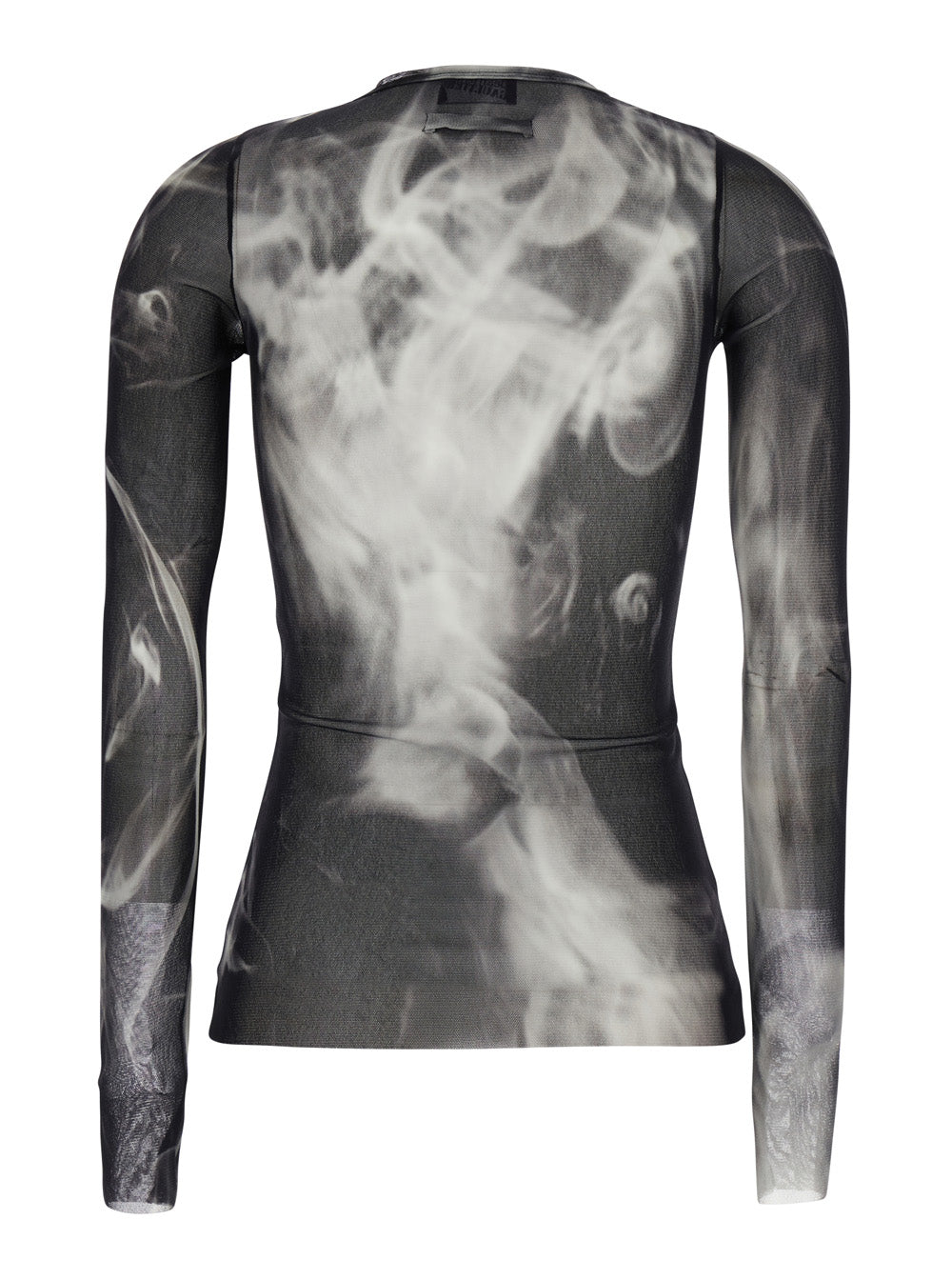 Jean Paul Gaultier Women Long Sleeve Top "Smoking Women" In Black And White Women JEAN PAUL GAULTIER