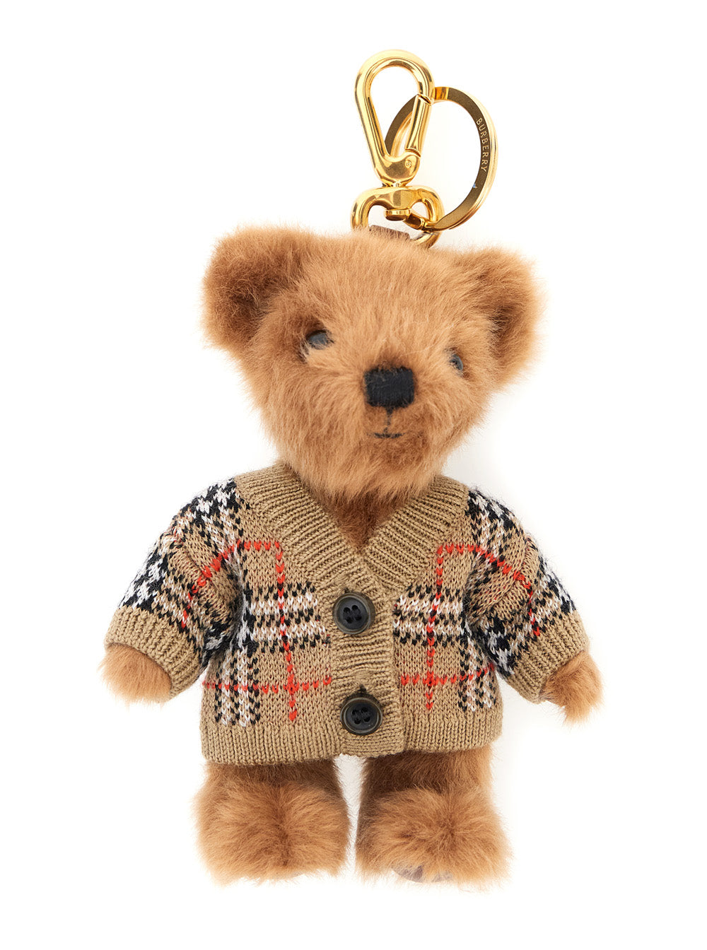 Burberry Women Keychain 'Thomas' With Beige Leather Details For Women BURBERRY