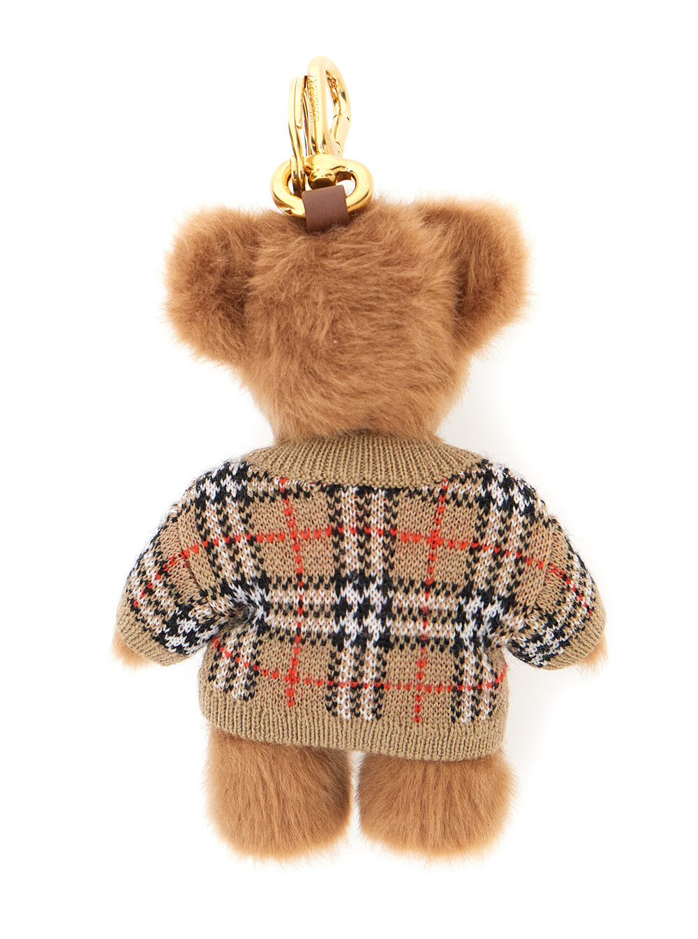 Burberry Women Keychain 'Thomas' With Beige Leather Details For Women BURBERRY