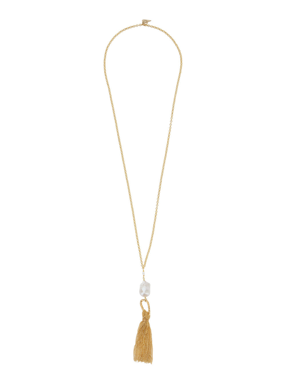 Forte_Forte Women Sculptural Necklace With Fringes And Metallic Pearls For Women FORTE FORTE