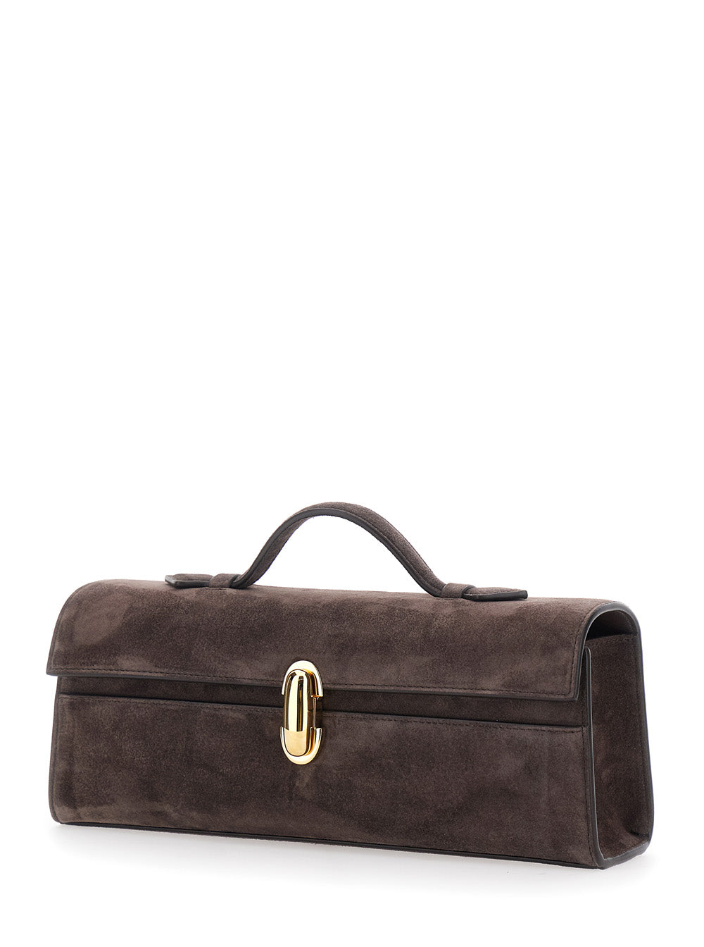 Savette Women Slim Symmetry Pouch With Brown Suede And Unisex SAVETTE