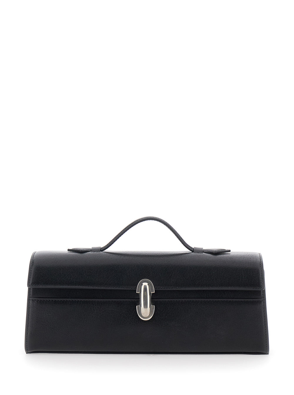 Savette Women Slim Symmetry Clutch In Black Vintage Leather For Women SAVETTE