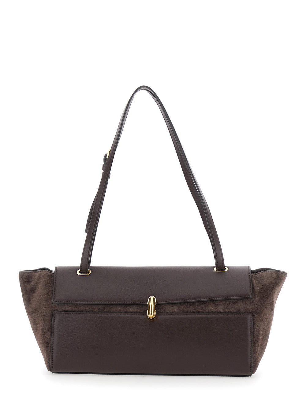 Savette Women Crossbody Bag In Suede And Smooth Leather With Brown Details For Women SAVETTE