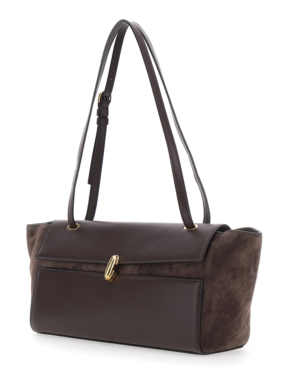 Savette Women Crossbody Bag In Suede And Smooth Leather With Brown Details For Women SAVETTE