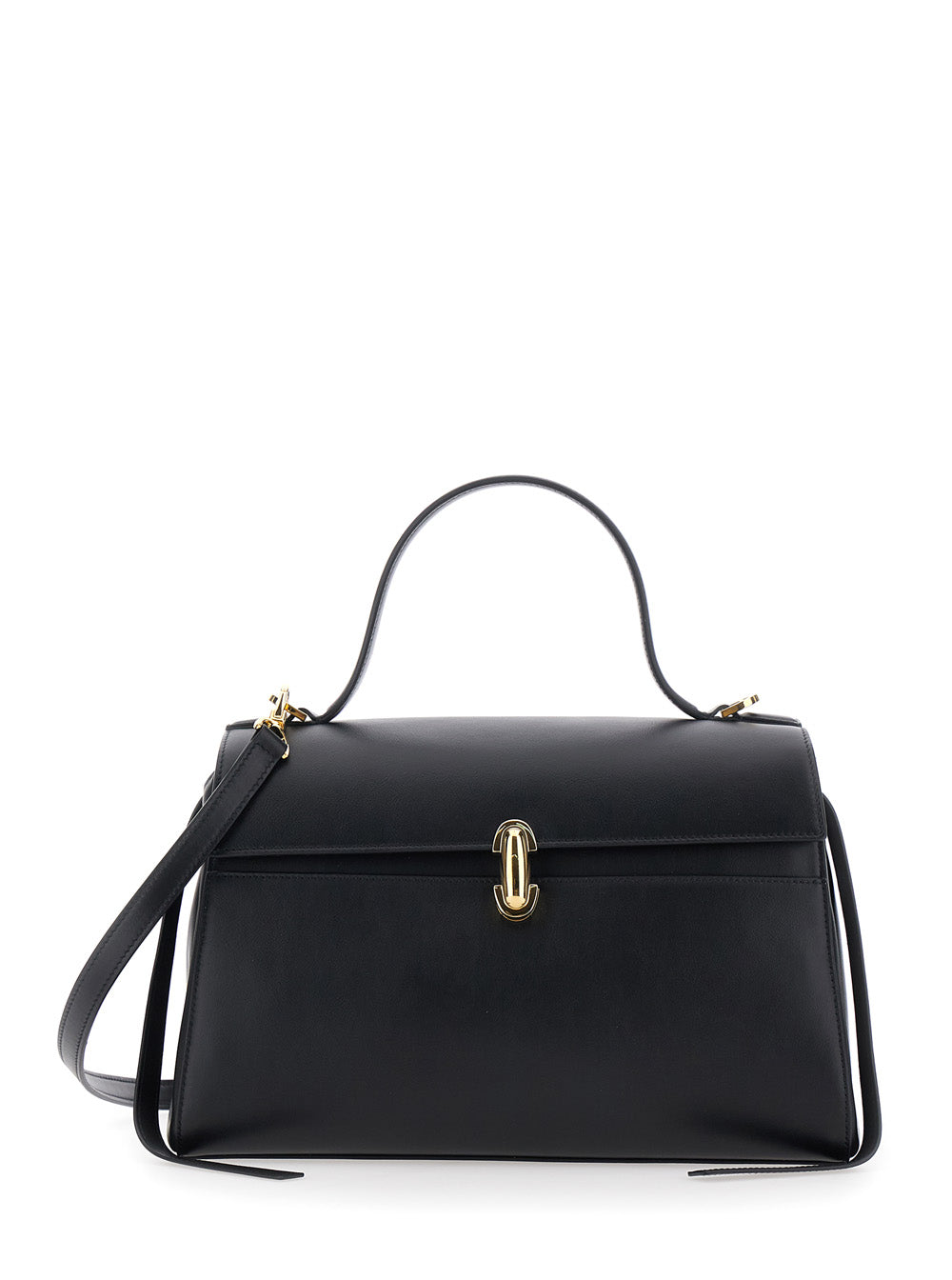 Savette Women Handbag Soft Symmetry With Smooth Black Calf Leather For Women SAVETTE
