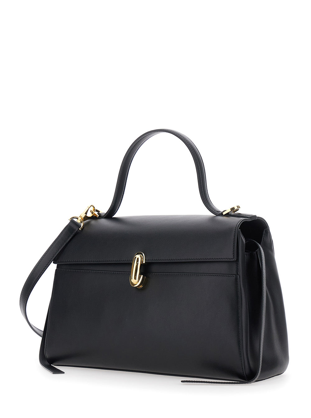 Savette Women Handbag Soft Symmetry With Smooth Black Calf Leather For Women SAVETTE