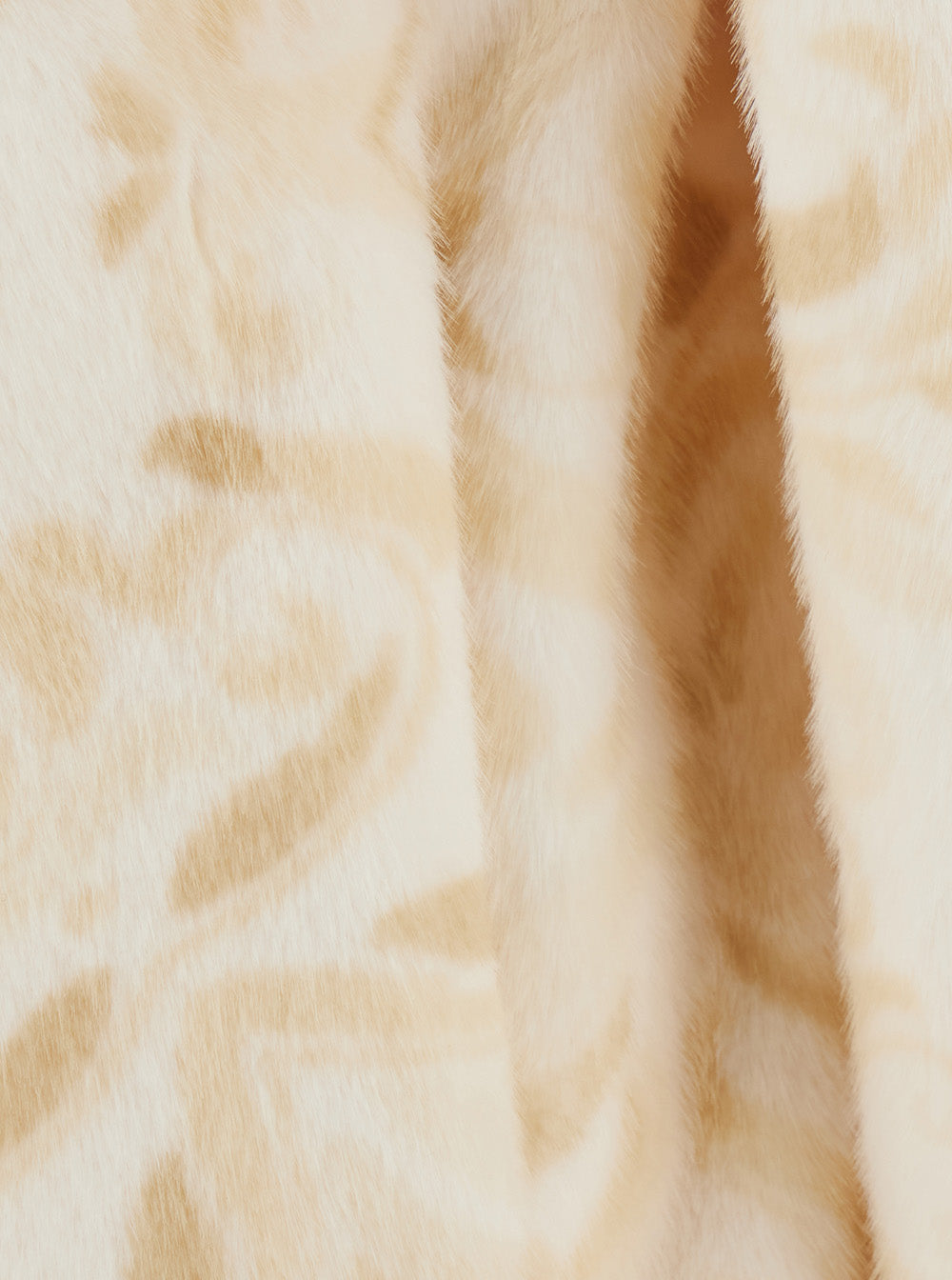 Casablanca Men Faux Fur Hoodie With Hood And Pockets In 30% Wool 35% Polyester 20% Fabric 15% Acetate Beige Man CASABLANCA