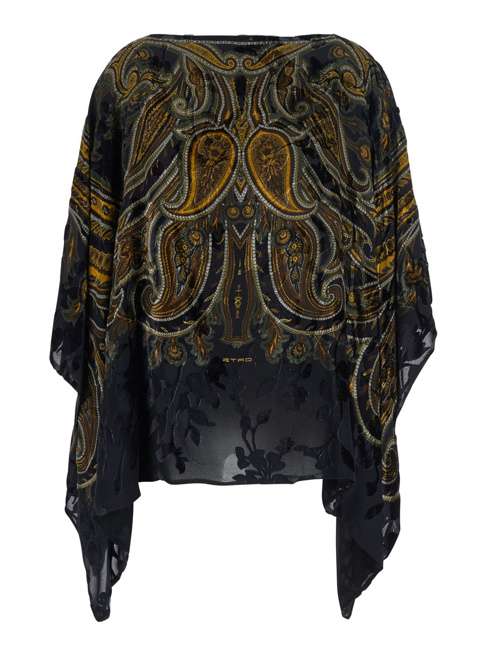 Etro Women Multicolor Cape With All-Over Paisley-Print In Fabric Women ETRO
