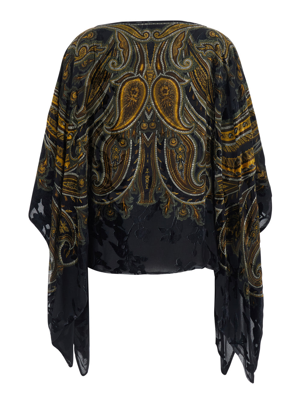 Etro Women Multicolor Cape With All-Over Paisley-Print In Fabric Women ETRO