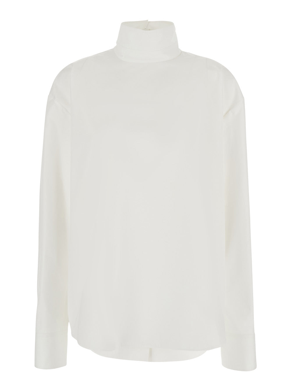 Givenchy Women Shirt White 'Back To Front' With Cotton Plastron Women GIVENCHY