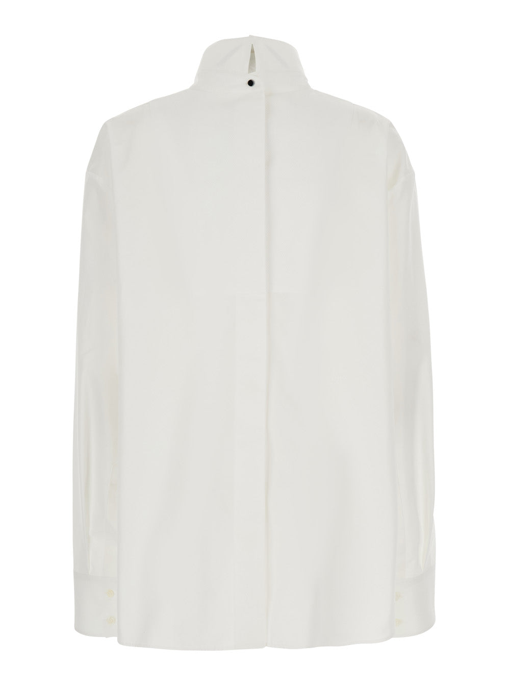 Givenchy Women Shirt White 'Back To Front' With Cotton Plastron Women GIVENCHY