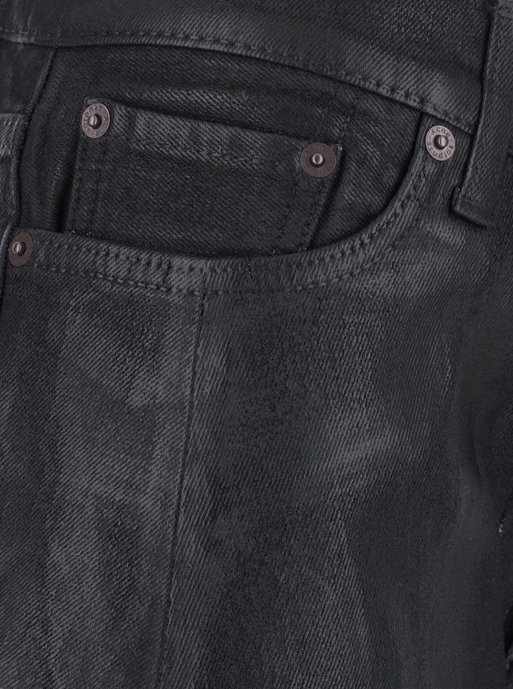 Acne Studios Women Black Jeans With Five-Pocket Design In Denim Cotton ACNE STUDIOS