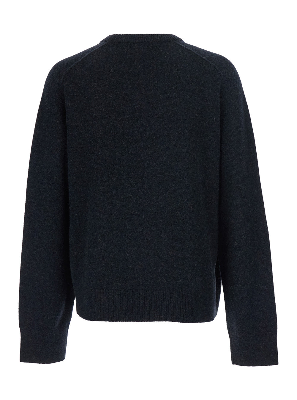 Acne Studios Men Black Sweater With Round Neck And Long Sleeves In Cotton For Men ACNE STUDIOS