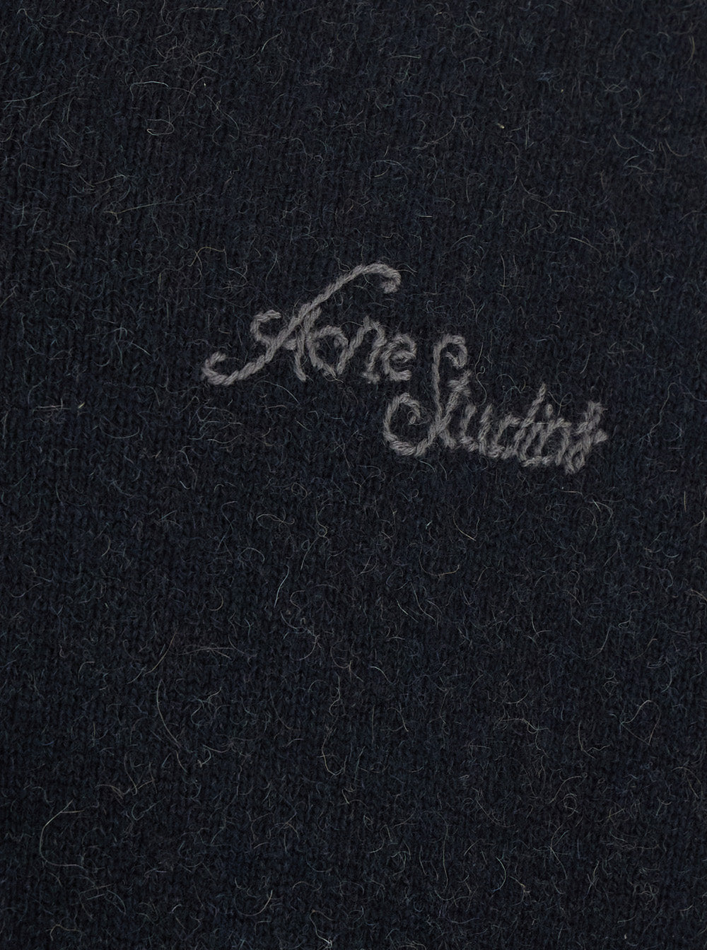 Acne Studios Men Black Sweater With Round Neck And Long Sleeves In Cotton For Men ACNE STUDIOS