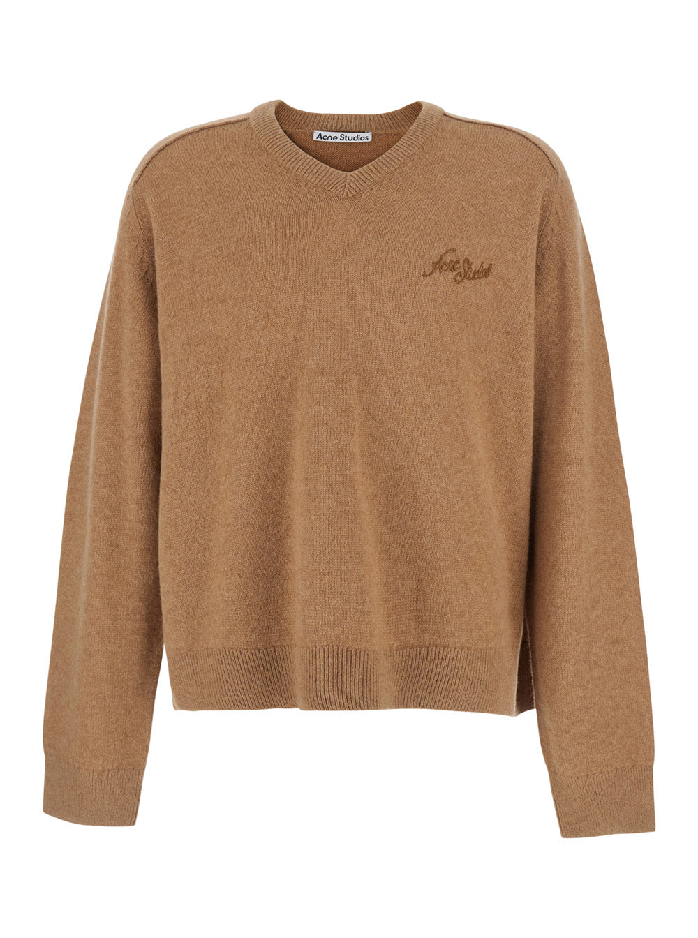 Acne Studios Men Beige Sweater With High Collar And Long Sleeves In Wool, Unisex ACNE STUDIOS