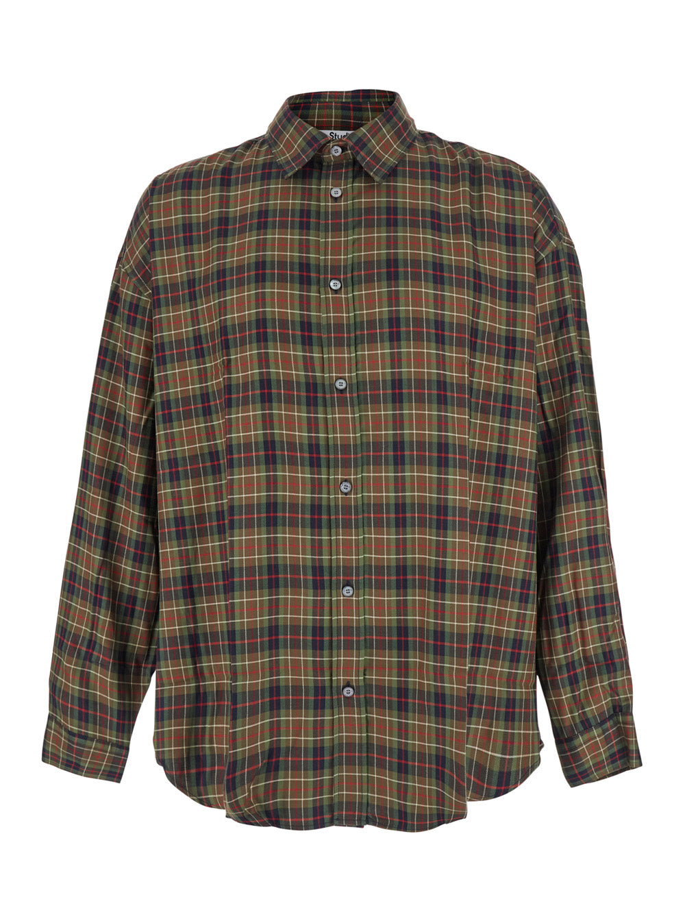 Acne Studios Men Multicolored Shirt With Patches And Long Sleeves For Men ACNE STUDIOS