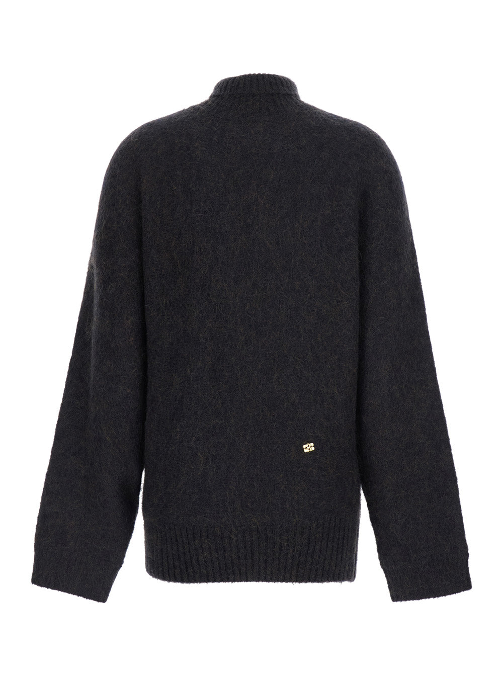 Ganni Women Brushed Mohair Batwing Turtleneck Multicolor GANNI