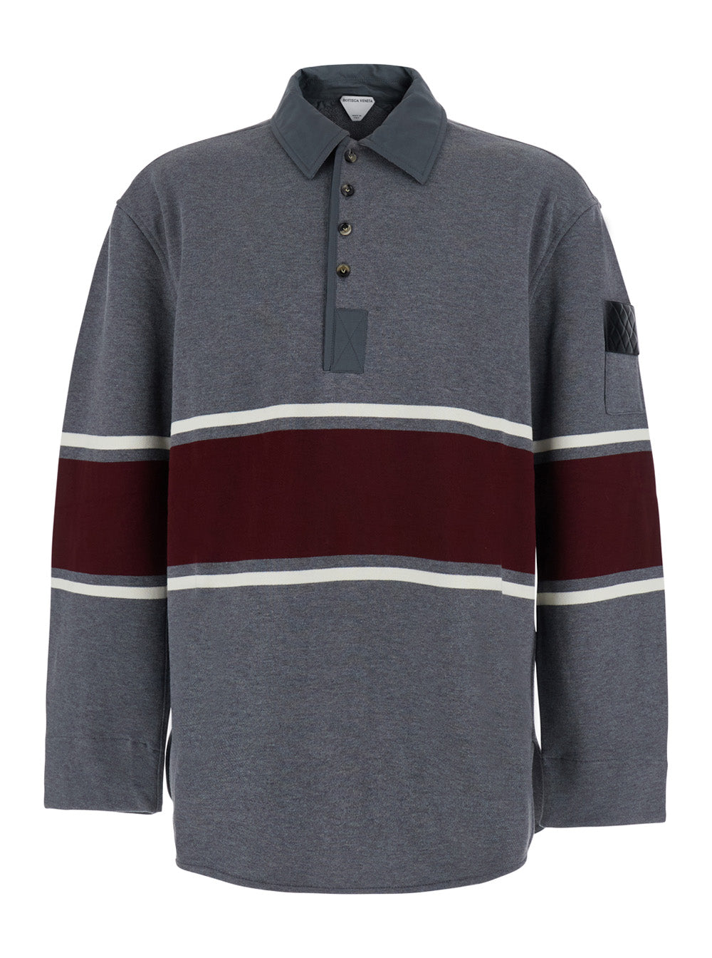 Bottega Veneta Men Collo Polo In Felpa Mega Riga BOTTEGA VENETA