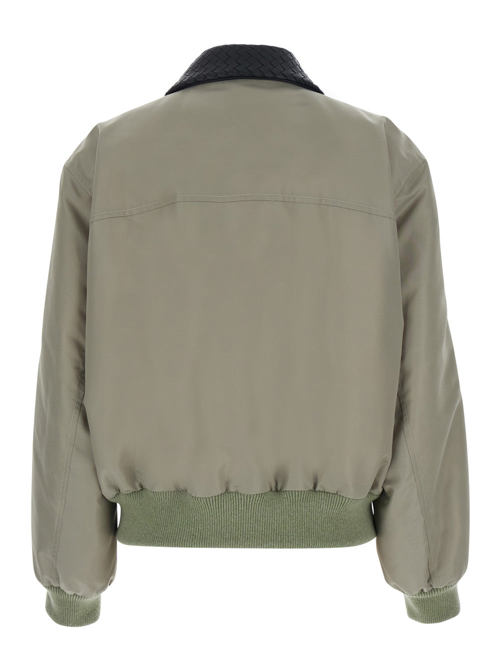 Bottega Veneta Women Wr Satin Nylon Blouson With Intrecciato Collar BOTTEGA VENETA