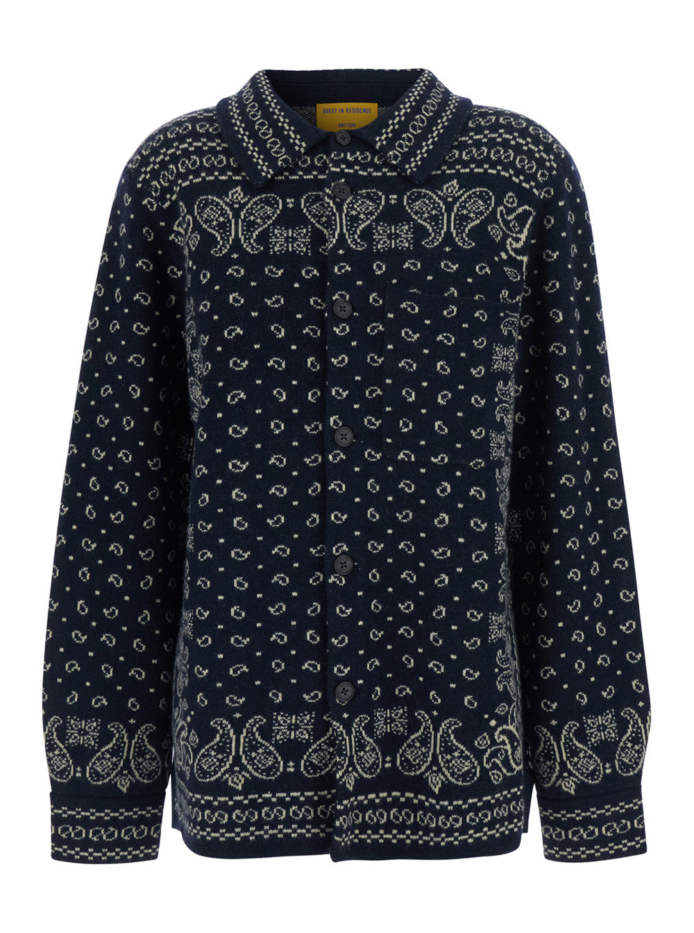 Guest In Residence Women Long Sleeve Shirt With Flaps In Blue GUEST IN RESIDENCE