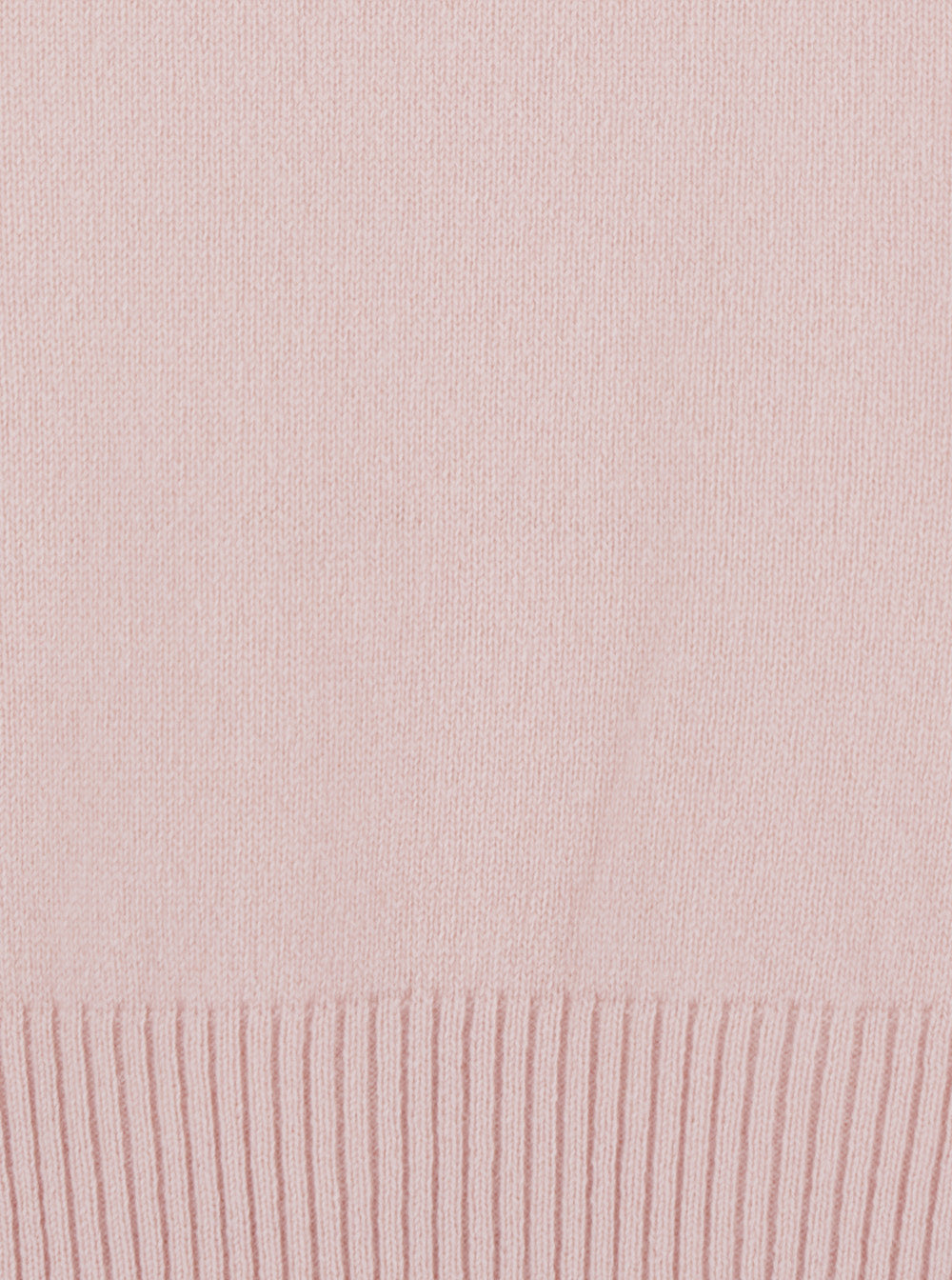 Leplain Women Pink Cropped Crewneck Sweater With Ribbed Trims In Cashmere Women LEPLAIN