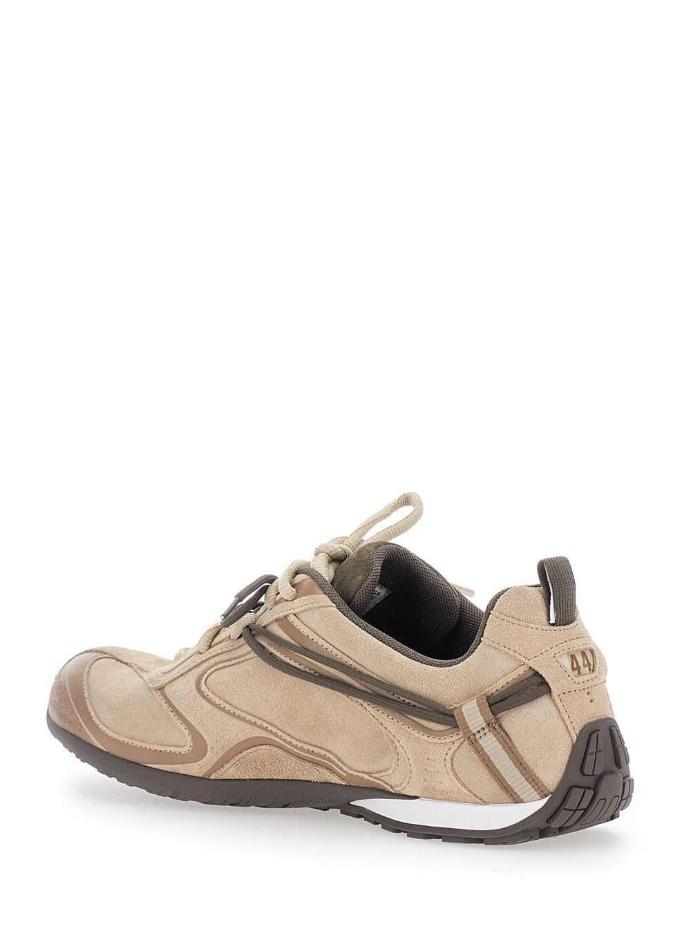 Balenciaga Men 'Radar' Beige Low Top Sneakers With Logo Patch On The Tongue In Leather For Men BALENCIAGA