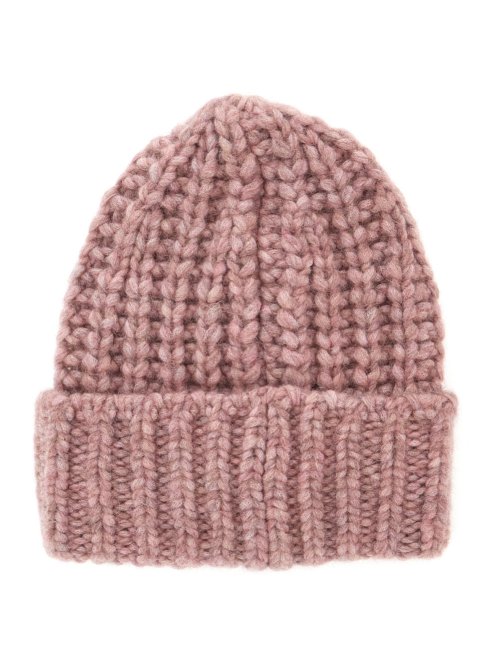 Moncler Grenoble Women Pink Beanie With Front Logo Patch On The Front And Knit Design In Wool Blend For Women MONCLER GRENOBLE